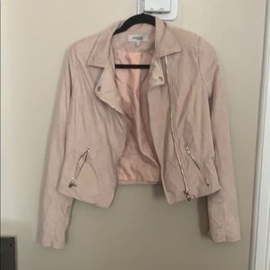 Suede pink jacket